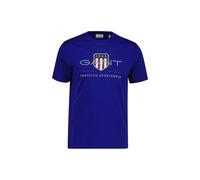 T-Shirt GANT "T-Shirt REG ARCHIVE SHIELD 1er Pack", Herren, Gr. 3XL, blau (blau (crisp blau)), Obermaterial: 100% Baumwolle CO., Shirts T-Shirt (56826303-XXXL) blau (crisp blau)