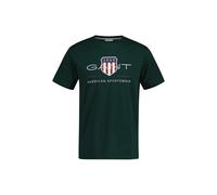 T-Shirt GANT "T-Shirt REG ARCHIVE SHIELD 1er Pack", Herren, Gr. M, grün (grün (tartan grün)), Obermaterial: 100% Baumwolle CO., Shirts T-Shirt (15607827-M) grün (tartan grün)