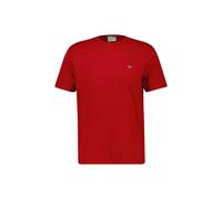 GANT Herren T-Shirt - REGULAR SHIELD, Rundhals, kurzarm, Baumwolle, Stickerei Rot (Ruby) L