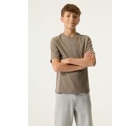 T-Shirt GARCIA, Jungen, Gr. 176, taupe grau, Jersey, Obermaterial: 100% Baumwolle, bedruckt, normal hüftbedeckend, Rundhals, Shirts T-Shirt, mit Print, für Boys (27804748-176)
