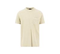 Fynch-Hatton Casual Fit T-Shirt Rundhals beige, Einfarbig