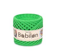 T-Shirt Garn Fettuccini Zpagetti Ball 3-5mm T-Shirtgarn zum Häkeln Stricken, Maske Ohrbinden, T Garn Bio-Baumwolle, Makramee T-Garn, Jersey Garn - Grüner Apfel