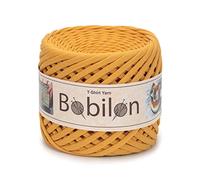 T-Shirtgarn Fettuccini Zpagetti Style 7-9mm T-Shirtgarn zum Häkeln Strickgarn Knäuel T Garn Bio Makramee T-Garn Bändchengarn 100% Baumwolle Jersey Garn Senf