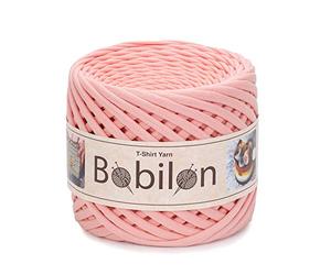 T-Shirt-Garn Fettuccini Zpagetti Style - T-Shirtgarn zum Häkeln - Bändchengarn Baumwolle - Strickgarn Knäuel - Umweltfreundliches Makramee T-Garn - Stoffgarn - Jerseygarn - 5-7mm Marshmallow