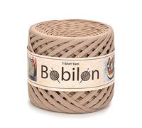 T-Shirt Garn zum Häkeln, Strickgarn Stofftuch, T-Shirt Garn 110 Yards für Makramee, Hand DIY Tasche Korb Kissen Projekte 5-7mm Karamell