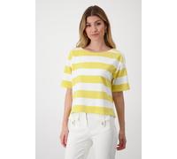 monari - Gestreiftes Sweatshirt dry lemon ringel - Gr. - 46