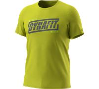 Dynafit Graphic Co Short Sleeve T-shirt Gelb L Mann Golden Lime / Tabloid