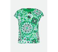 comma - T-Shirt grün|mehrfarbig - Gr. - 40