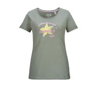 T-Shirt "GS 24 WMN TSHRT", Damen, Gr. 38, dunkelgrün, Obermaterial: 100% Baumwolle, G.I.G.A. DX BY KILLTEC, Rundhals, Shirts T-Shirt, 100% Baumwolle, Carbon Finish, gesticktes Motiv, lässiger Look (28