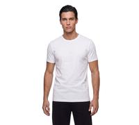 T-Shirt GUESS "AIDY", Herren, Gr. XL, pure weiß, Jersey, Obermaterial: 100% Baumwolle, unifarben, slim fit normal, Rundhals, abgesteppte Kante, Shirts T-Shirt, Rundhalsausschnitt, Slim Fit, Logosticke
