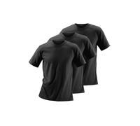 T-Shirt H.I.S, Damen, Gr. 10/4XL, schwarz, Jersey, Obermaterial: 100% Baumwolle, unifarben, Basic, bequem normal, Rundhals, abgesteppte Kante, Shirts T-Shirt, aus Baumwolle perfekt als Unterziehshirt,