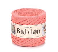 T-Shirt Häkel- & Strickgarn, bunte Palette von Stoff Häkeltuch, Band T Garn für DIY Home Decor, Wandkunst, Korb, Tasche 5-7mm Apricot Crush