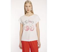 T-Shirt HAILY’S "SS C TP Sv44enja", Damen, Gr. L (40), rot (8009 rot cherry), Jersey, Obermaterial: 100% Baumwolle, bedruckt, hüftbedeckend, Rundhals, Shirts T-Shirt (75055804-L) 8009 rot cherry