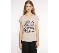 T-Shirt HAILY’S "SS P TP La44urita", Damen, Gr. S (36), beige, Jersey, Obermaterial: 65% Polyester, 35% Viskose, bedruckt, Rundhals, Shirts T-Shirt (16413423-S)
