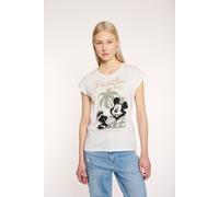 T-Shirt HAILY’S "SS P TP Pa44lmi", Damen, Gr. L, weiß, Jersey, Obermaterial: 65% Polyester, 35% Viskose, bedruckt, normal, Rundhals, Shirts T-Shirt (12804336-L) weiß