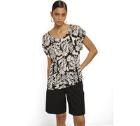 T-Shirt HAILY’S "SS V TP Ce44lina", Damen, Gr. S (36), schwarz (6933 schwarz div), Jersey, Obermaterial: 100% Viskose, Po-bedeckend, Rundhals, Shirts T-Shirt (52599233-S)