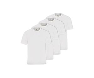 T-Shirt HAJO "T-Shirt 4er Pack", Damen, Gr. XL, weiß, Obermaterial: 100% Baumwolle CO., Shirts T-Shirt (17549548-XL) weiß