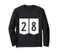 T-Shirt „Happy 28th Birthday“ -T-Shirt für 28 Jahre Langarmshirt