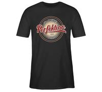T-Shirt Herren - 18. Geburtstag - Achtzehn Jahre Perfektion seit 2007 - M - Schwarz - Geburtstagsgeschenk 18 18.Tshirt volljährig 2004 Tshirt Junge 2005 Tshirt. 18.Geburtstag 18ten 18th Tshirts