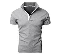 T Shirt Herren 3XL T-Shirt Bedrucken Laufshirt Herren Sporttops Weißes Hemd Herren Tshirt Herren Polo Leichtes Sommerhemd Herren Tank-Top(Grau, M)