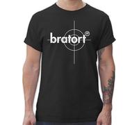 T-Shirt Herren - Bratort Grill Geschenk I Grillmeister I Grill Fans - 3XL - Schwarz - Tshirt Grillen Shirt Griller für Shirts männer Geschenke zum mit Aufdruck Tshirts tishrt tischort t-Shirts