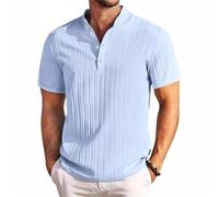 T-Shirt Herren Business Casual T-Shirt Herren Mode T-Shirt Herren Gestreifte T-Shirt Herren Einfarbig T-Shirt Herren Kurzarm Herren