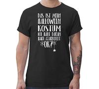 T-Shirt Herren - Das ist Mein Halloween Kostüm - M - Schwarz - Shirt halloweenshirt Haloween Outfits spinne Shirts verkleidung Halloween-Shirt halowen t-Shirts Tshirt Helloween hellowee Funshirts