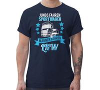 T-Shirt Herren - Geschenke Trucker - Geschenk LKW Fahrer - Jungs Fahren Sportwagen echte Männer LKW - 4XL - Navy Blau - für LKW-Fahrer sprüche Tshirt Bilder Fun-t-Shirts tischert Shirt Shirts
