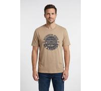 T-Shirt, Herren, Gr. L, sand, Jersey, Obermaterial: 100% Baumwolle, PIONEER AUTHENTIC JEANS, normal normal, Rundhals, Shirts T-Shirt, in normaler Passform (51632560-L) sand