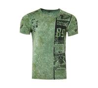 Verwaschenes T-Shirt mit Eagle-Print L