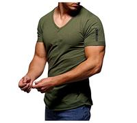 T Shirt Herren Mit Sprüche Polo Shirt Herren Langarmshirt Herren Schwarzes Top Holzfällerhemd Herren Fitness Herren Hemd Herren Schwarz Fitness Kleidung Herren(Armeegrün, XL)