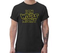 T-Shirt Herren - Nerd Geschenke - Ich Wars Nicht - S - Schwarz - geekshirt zocker Tshirt nerdige Shirts zocken Shirt Gaming-Shirt Gamer für männer Geschenk Geek Funshirt Games Nerds Funshirts