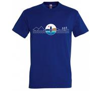 T-Shirt Herren PADDLEFASHION.COM BLUE Baumwolle kurzarm - Größe: M