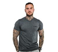 T-Shirt Herren Regular Kurzarm Basic Dark Grey 1 St