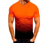 T Shirt Herren Regular Workout Sommershirt Stretch Bequeme Tops Kurzarm Casual Sportshirt Passform Sportstyle Fitnessshirt Baumwolle Atmungsaktiv Laufshirt Komfortables Wandershirt