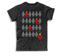T-Shirt Herren Schwarz Lego - Be Different, be Unique, Be Yourself, Werden EIN Fuckin' Star - Schwarz Vintage, XL