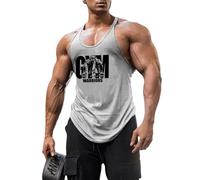 T-Shirt Herren Tankshirt Herren Ärmellos Casual T-Shirt Herren Fitness Atmungsaktiv Sportshirt Herren Kapuzenpullover Herren Base Shirt Herren D-Grey1 L