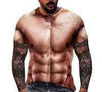 t Shirt Herren Unisex Modische Damen-Blusen, Bedruckt, lustig, Rundhalsausschnitt, lässig, ärmellos Blusen Damen Langarm (3XL,I-a)