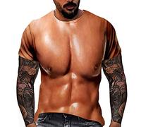 t Shirt Herren Unisex Modische Damen-Blusen, Bedruckt, lustig, Rundhalsausschnitt, lässig, ärmellos Blusen Damen Langarm (XXL,D-b)