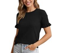 T Shirt Hirsch Für Basic Schöne Streifenshirt Stricktop Pink Olivgrün Rippshirt Wanderblusen Football Online Rüschenblusen Weinrotes Cooles Olive Ballonärmel Zerrissenes Bhhemden Smaragdgrün