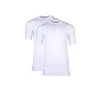 HOM Herren T-Shirt Crew Neck 2er Pack - Tee Shirt Harro New, kurzarm, Rundhals, einfarbig Weiß XXL