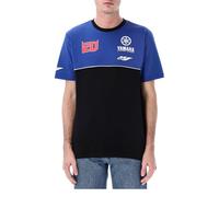 T-Shirt Homme Fabio Quartararo Yamaha Moto GP - Coupe horizontale - Bleu (DE/NL/SE/PL, Alphanumerisch, XXL, Regular, Regular, Blau)