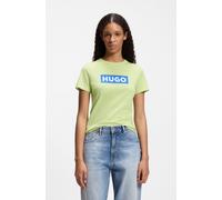 HUGO Slim-Fit T-Shirt aus Baumwolle mit blauem Logo in Box - Style Classic Tee_B, 50510772 Hellgrün M
