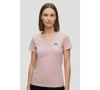 T-Shirt HUGO BLUE "Classic Tee", Damen, Gr. XS (34), light, pastel pink 681, Single Jersey, Obermaterial: 100% Baumwolle, unifarben, körpernah normal, Rundhals, abgesteppte Kante, Shirts T-Shirt, mit