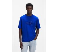 T-Shirt HUGO BLUE, Herren, Gr. XL, open blau493, Single Jersey, Obermaterial: 100% Baumwolle, unifarben, regular fit normal, Rundhals, Shirts T-Shirt, Regular Fit, Hugo-Print (26090501-XL)