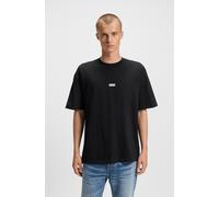 HUGO Loose-Fit T-Shirt aus Baumwolle mit Logo-Artwork hinten - Style Nalono, 50509776 Schwarz XXL