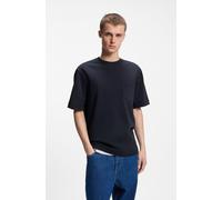 T-Shirt HUGO BLUE "Nestite", Damen, Gr. S, dunkelblau405, Single Jersey, Obermaterial: 100% Baumwolle, unifarben, normal, Rundhals, abgesteppte Kante, Shirts T-Shirt, mit aufgesetzter Brusttasche, Run