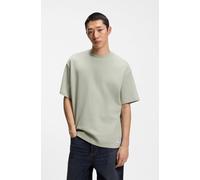 HUGO T-Shirt aus Baumwoll-Jersey mit blauem Logo-Aufnäher - Style Nuwaffle, 50534434 Hellgrün XL