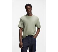 T-Shirt HUGO, Damen, Gr. S, light, pastel grün337, Single Jersey, Obermaterial: 100% Baumwolle, unifarben, relaxed fit normal, Rundhals, abgesteppte Kante, Shirts T-Shirt, Rundhalsausschnitt, Relaxed