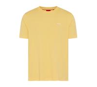 HUGO Regular Fit T-Shirt aus reiner Baumwolle Modell 'DERO222' in Hellgelb, Größe XL